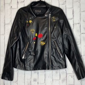 Express Embellished Punk Moto Jacket